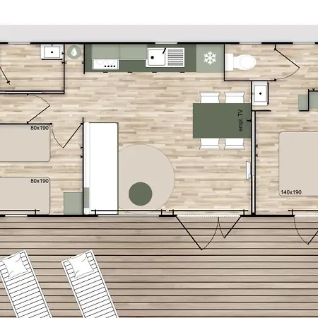 Oleron Mobil Home Climatise Tout Confort 50 M De L'Ocean Au Camping Cap Soleil La Betaudiere Exterior photo